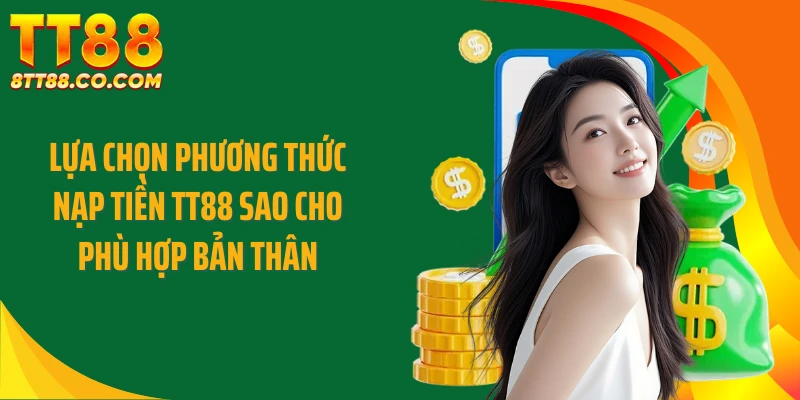 Lựa chọn phương thức nạp tiền TT88 sao cho phù hợp bản thân